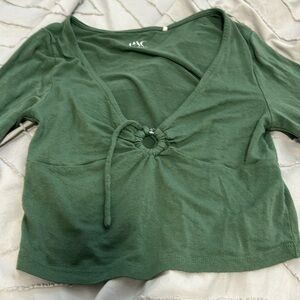 Long Sleeve Green Shirt